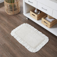 Burlap Antique White Bathmat 20