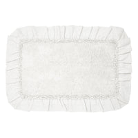 Burlap Antique White Bathmat 20
