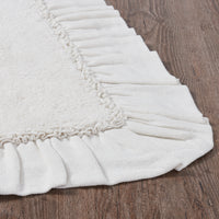 Burlap Antique White Bathmat 20