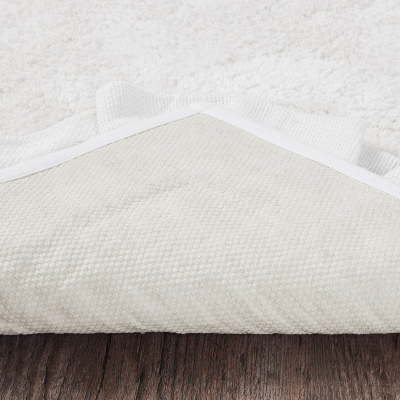 Burlap Antique White Bathmat 20" x 30" VHC Brands - The Fox Decor