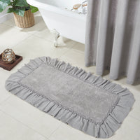 Burlap Dove Grey Bathmat 27