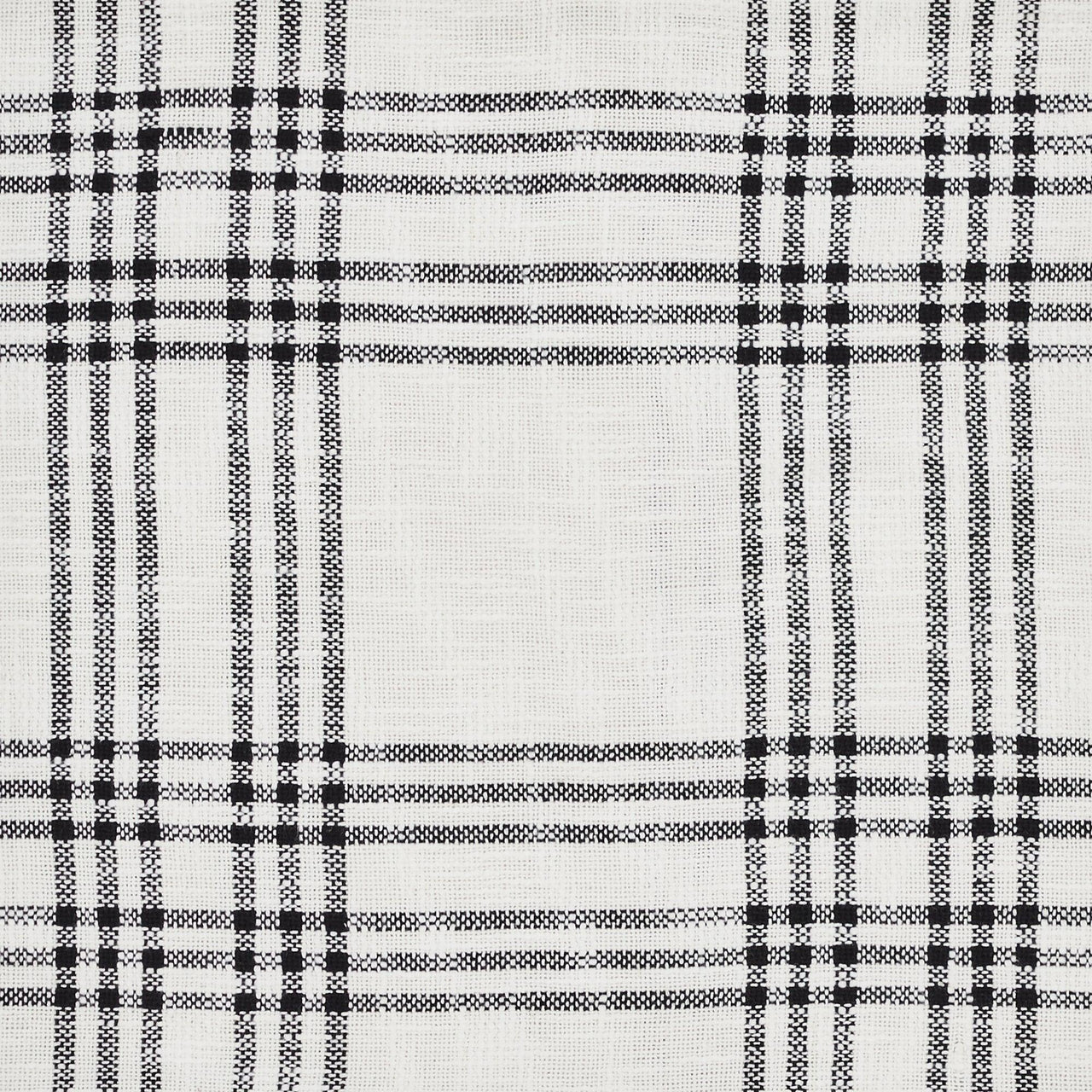 Black Plaid Valance Curtain 19x90 VHC Brands - The Fox Decor
