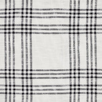 Black Plaid Valance Curtain 19x90 VHC Brands - The Fox Decor