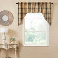 Cider Mill Plaid Swag Set of 2 36x36x16 VHC Brands - The Fox Decor