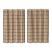 Cider Mill Plaid Tier Curtain Set of 2 L36xW36 VHC Brands - The Fox Decor