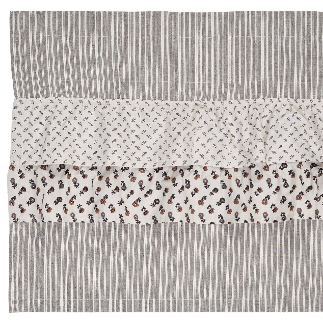 Florette Ruffled Tier Curtain Set of 2 L24xW36 VHC Brands - The Fox Decor