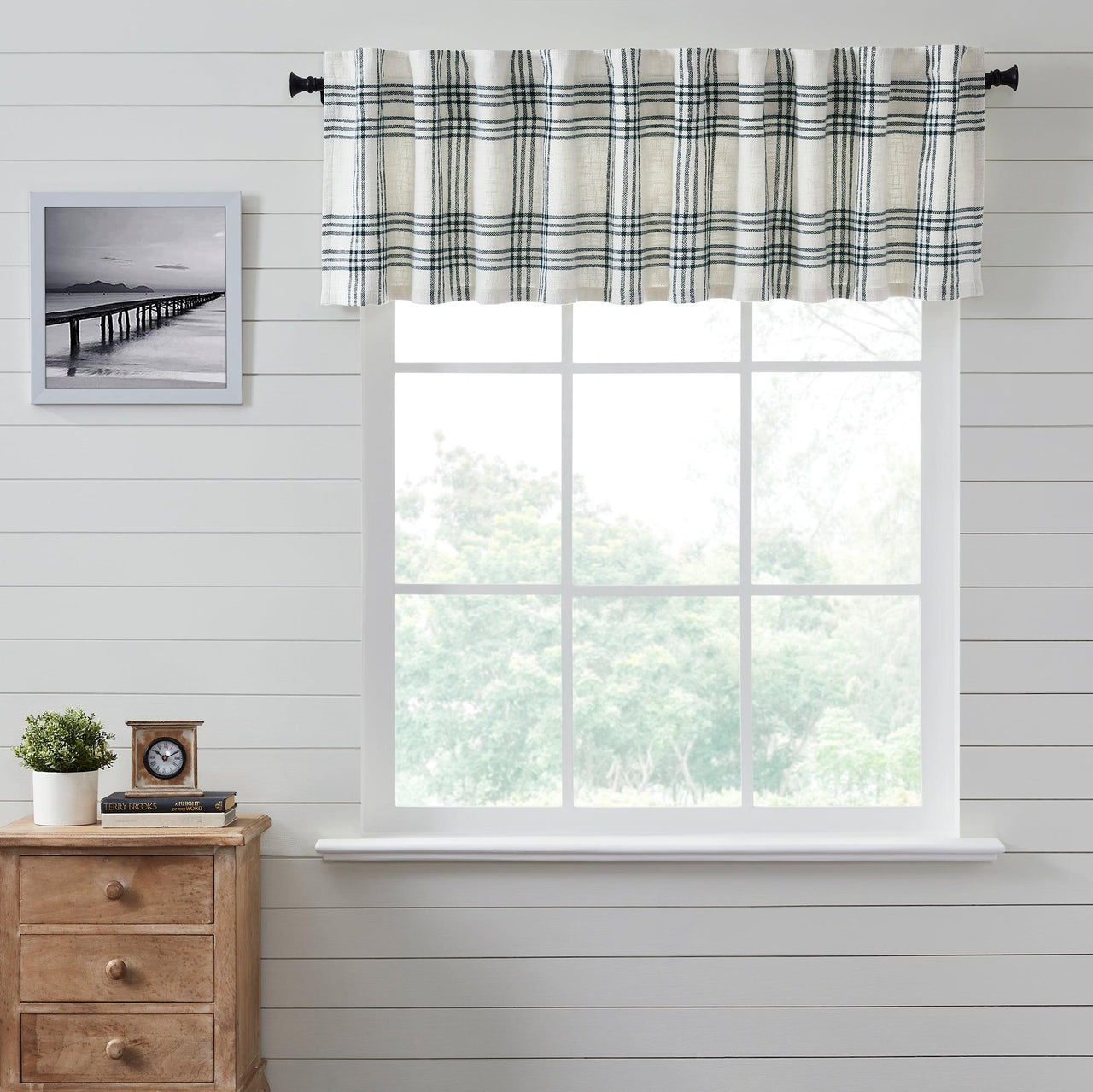 Pine Grove Plaid Valance Curtain 19x90 VHC Brands - The Fox Decor