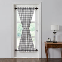 Thumbnail for Sawyer Mill Black Plaid Door Panel 72x40 VHC Brands