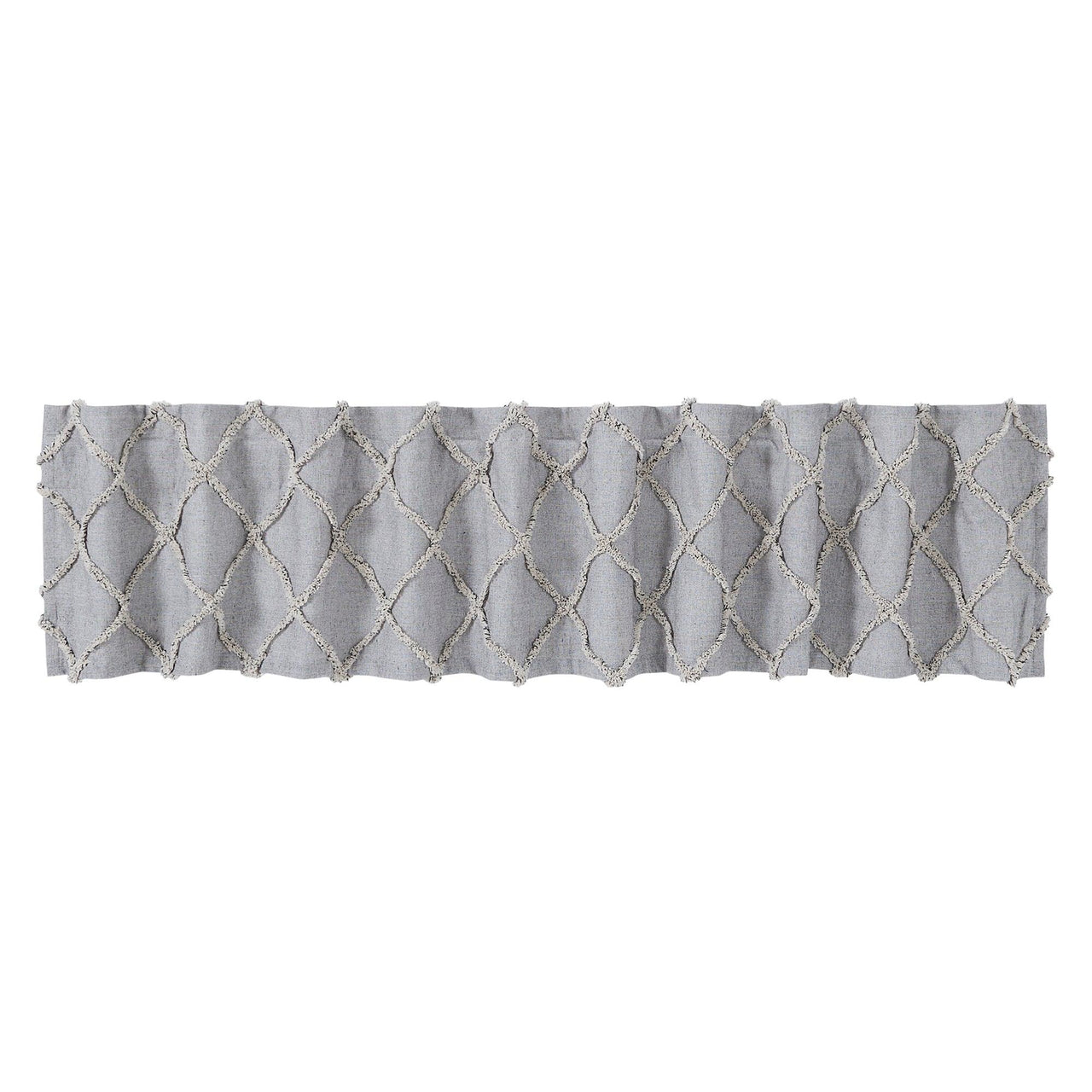 Frayed Lattice Creme & Black Valance 16x90 VHC Brands - The Fox Decor