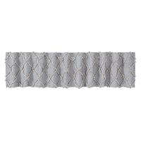 Frayed Lattice Creme & Black Valance 16x90 VHC Brands - The Fox Decor