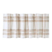 Wheat Plaid Valance Curtain 19x60 VHC Brands - The Fox Decor