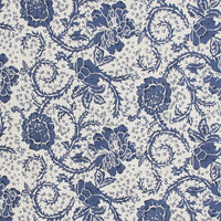 Thumbnail for Dorset Navy Floral Fabric Euro Sham 26x26 VHC Brands