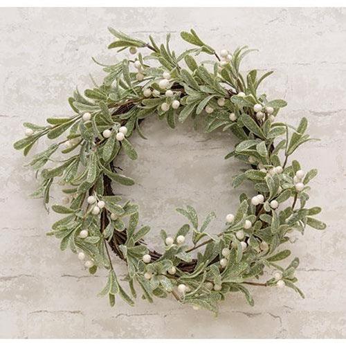 Glittered Mistletoe Wreath - The Fox Decor