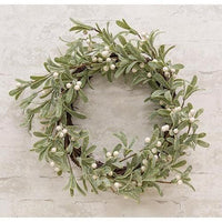 Glittered Mistletoe Wreath - The Fox Decor