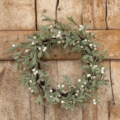 Glittered Mistletoe Wreath - The Fox Decor