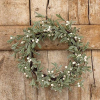 Glittered Mistletoe Wreath - The Fox Decor