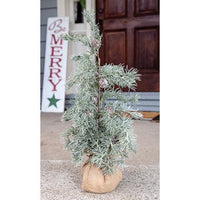 Weeping Pine Tree w/Burlap Base, 22