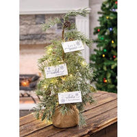 Weeping Pine Tree w/Burlap Base, 22