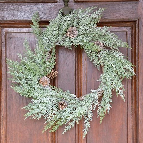 Woodland Cedar Wreath, 20" - The Fox Decor