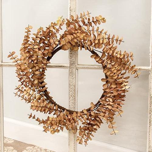 Light Fall Ombre Eucalyptus Leaf Wreath - The Fox Decor