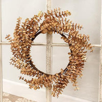 Light Fall Ombre Eucalyptus Leaf Wreath - The Fox Decor