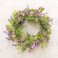 Natural Twig & Lavender Wreath - The Fox Decor