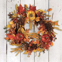 Harvest Pumpkin & Berry Wreath, 24