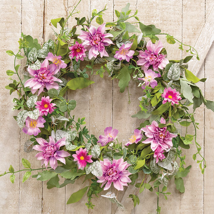 Natural Twig & Wildflower Wreath, 24" - The Fox Decor
