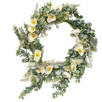 Alabaster Poppy Wreath, 22