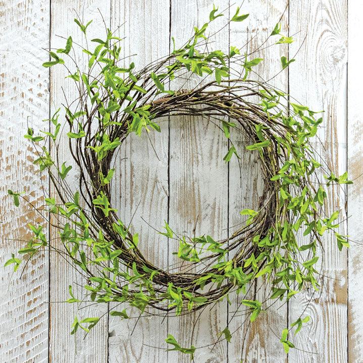 Twig & Leaf Wreath, 24" - The Fox Decor