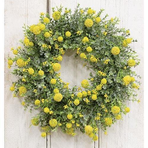 Garden Bliss Wreath, Yellow - The Fox Decor