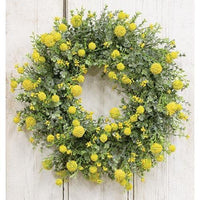 Garden Bliss Wreath, Yellow - The Fox Decor