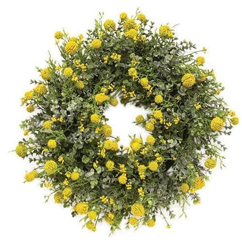 Garden Bliss Wreath, Yellow - The Fox Decor