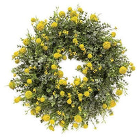 Garden Bliss Wreath, Yellow - The Fox Decor