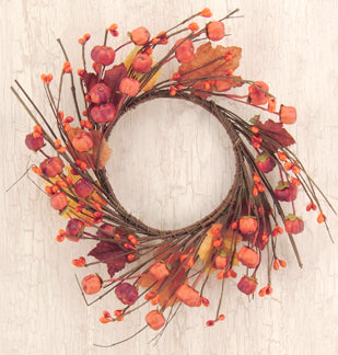 Pumpkin Pod Wreath, 4" - The Fox Decor