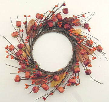 Pumpkin Pod Wreath, 4" - The Fox Decor