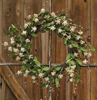 Teastain Gardenia /Twig Wreath - The Fox Decor