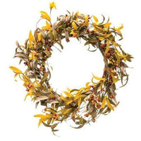 Fall Herbs & Bittersweet Wreath - The Fox Decor