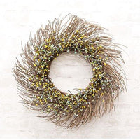 Spring Mix Pip Twig Wreath, 22