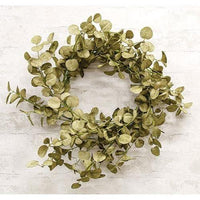 Foamy Silver Dollar Wreath, Sage, 20