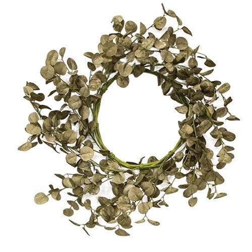 Foamy Silver Dollar Wreath, Sage, 20" - The Fox Decor