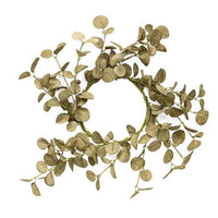 Foamy Silver Dollar Wreath, Sage, 16