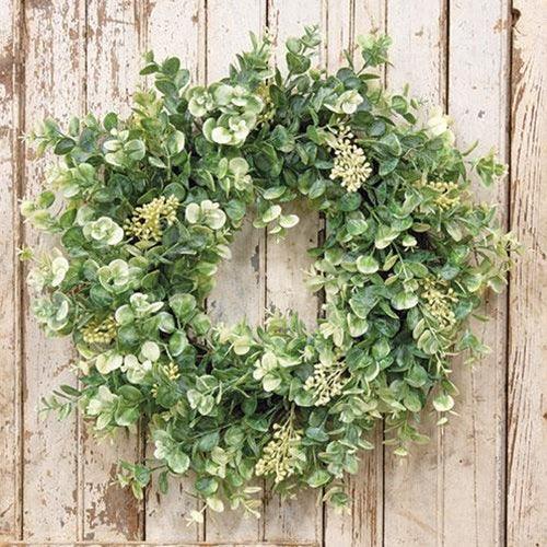 Seeded Baby Eucalyptus Twig Wreath - The Fox Decor