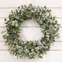 Snowy Eucalyptus Wreath, 22