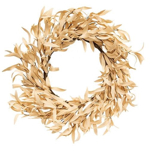Buttercup Herb Leaves Wreath, 24" - The Fox Decor
