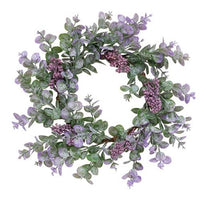 Lavender Eucalyptus with Seeds Wreath, 14