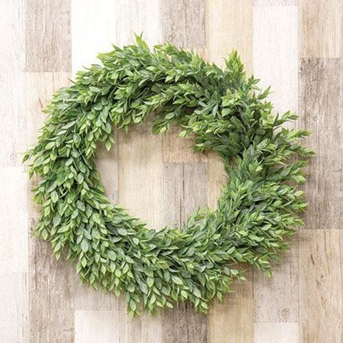 Rainwashed Leaves Wreath - The Fox Decor