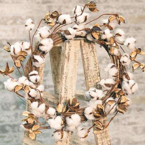 *Cotton Ball Wreath - The Fox Decor