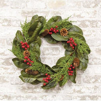 Yuletide Magnolia Wreath, 22