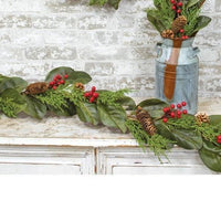 Yuletide Magnolia Garland, 5ft - The Fox Decor